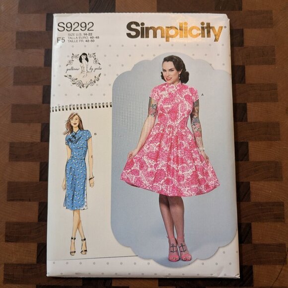 Simplicity Other - Simplicity 9292 - Patterns by Gertie - Uncut - Sizes 14-22 - Vintage Repro